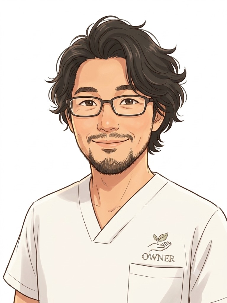 オーナーセラピスト・トモのイラスト